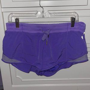 LULULEMON PURPLE HOTTY HOT SHORTS